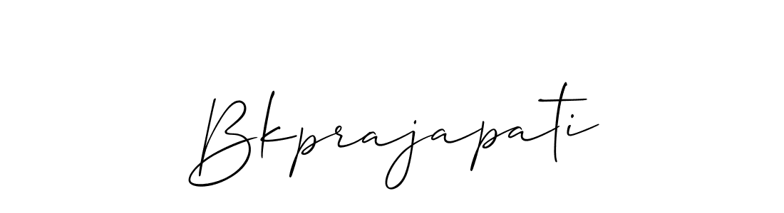 Create a beautiful signature design for name Bkprajapati. With this signature (Allison_Script) fonts, you can make a handwritten signature for free. Bkprajapati signature style 2 images and pictures png