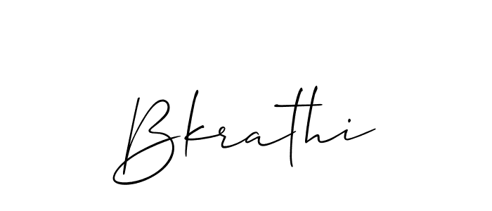 How to make Bkrathi name signature. Use Allison_Script style for creating short signs online. This is the latest handwritten sign. Bkrathi signature style 2 images and pictures png