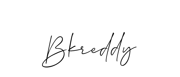 Make a short Bkreddy signature style. Manage your documents anywhere anytime using Allison_Script. Create and add eSignatures, submit forms, share and send files easily. Bkreddy signature style 2 images and pictures png