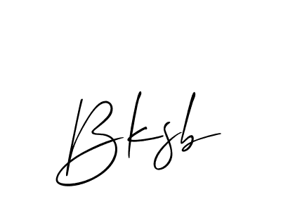 How to make Bksb name signature. Use Allison_Script style for creating short signs online. This is the latest handwritten sign. Bksb signature style 2 images and pictures png