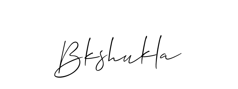 It looks lik you need a new signature style for name Bkshukla. Design unique handwritten (Allison_Script) signature with our free signature maker in just a few clicks. Bkshukla signature style 2 images and pictures png