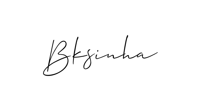 Bksinha stylish signature style. Best Handwritten Sign (Allison_Script) for my name. Handwritten Signature Collection Ideas for my name Bksinha. Bksinha signature style 2 images and pictures png