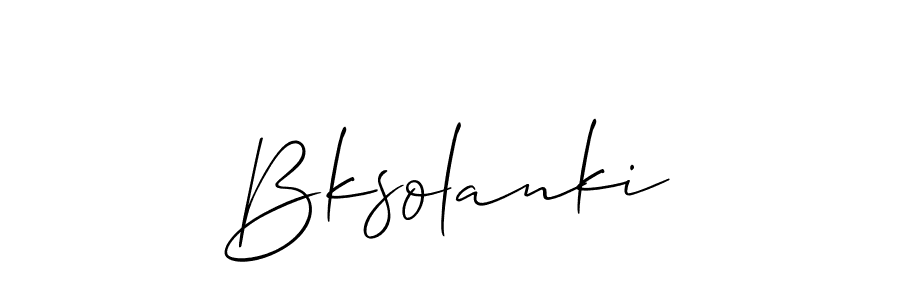You should practise on your own different ways (Allison_Script) to write your name (Bksolanki) in signature. don't let someone else do it for you. Bksolanki signature style 2 images and pictures png