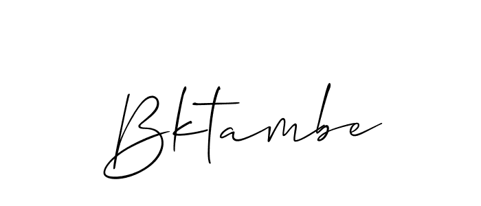 How to Draw Bktambe signature style? Allison_Script is a latest design signature styles for name Bktambe. Bktambe signature style 2 images and pictures png