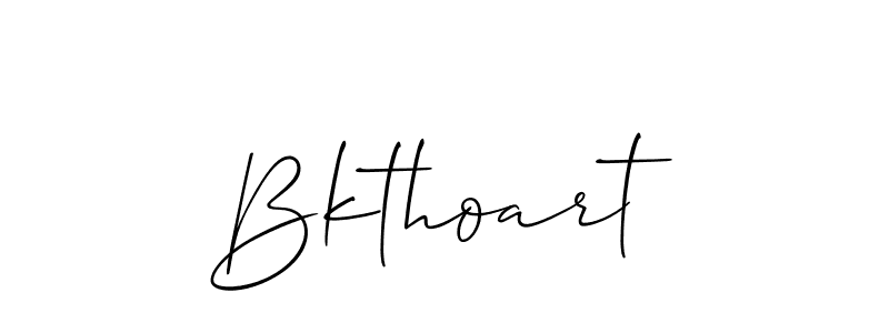 How to make Bkthoart signature? Allison_Script is a professional autograph style. Create handwritten signature for Bkthoart name. Bkthoart signature style 2 images and pictures png