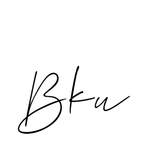 Make a beautiful signature design for name Bku. Use this online signature maker to create a handwritten signature for free. Bku signature style 2 images and pictures png