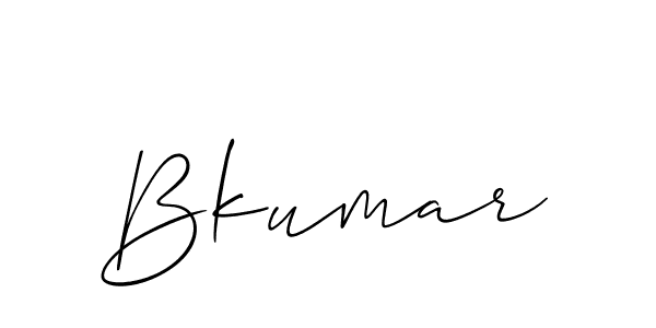 How to make Bkumar name signature. Use Allison_Script style for creating short signs online. This is the latest handwritten sign. Bkumar signature style 2 images and pictures png