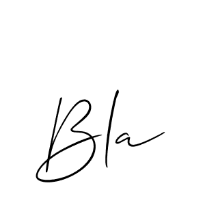 if you are searching for the best signature style for your name Bla. so please give up your signature search. here we have designed multiple signature styles  using Allison_Script. Bla signature style 2 images and pictures png
