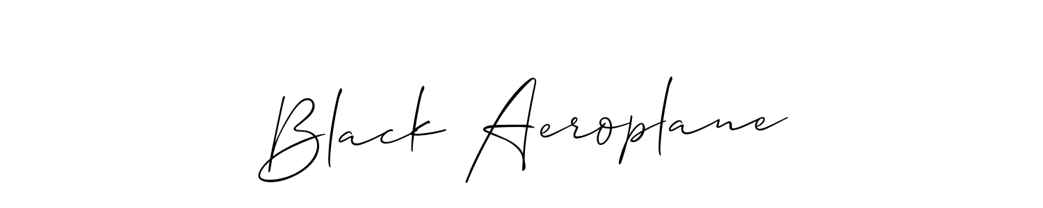 It looks lik you need a new signature style for name Black Aeroplane. Design unique handwritten (Allison_Script) signature with our free signature maker in just a few clicks. Black Aeroplane signature style 2 images and pictures png