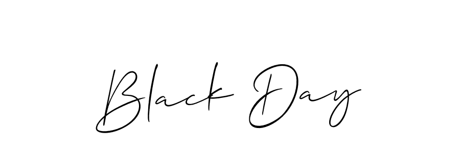 You should practise on your own different ways (Allison_Script) to write your name (Black Day) in signature. don't let someone else do it for you. Black Day signature style 2 images and pictures png