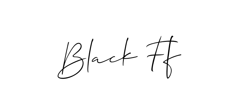 It looks lik you need a new signature style for name Black Ff. Design unique handwritten (Allison_Script) signature with our free signature maker in just a few clicks. Black Ff signature style 2 images and pictures png