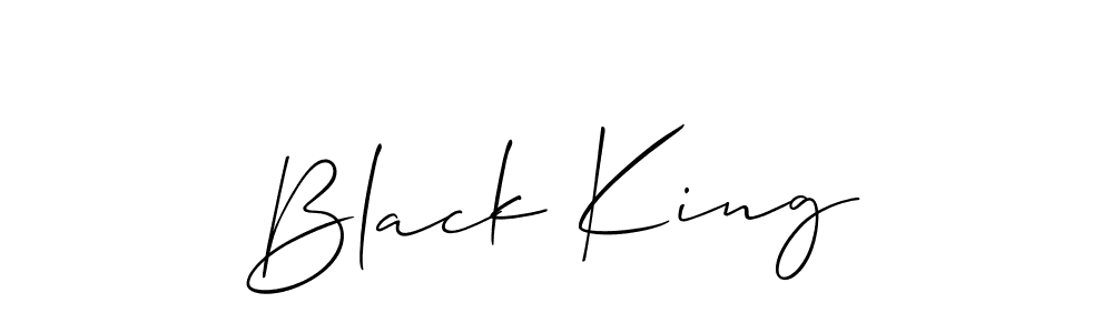 Black King stylish signature style. Best Handwritten Sign (Allison_Script) for my name. Handwritten Signature Collection Ideas for my name Black King. Black King signature style 2 images and pictures png