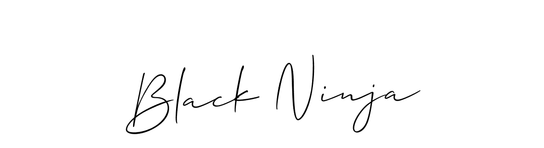 Black Ninja stylish signature style. Best Handwritten Sign (Allison_Script) for my name. Handwritten Signature Collection Ideas for my name Black Ninja. Black Ninja signature style 2 images and pictures png