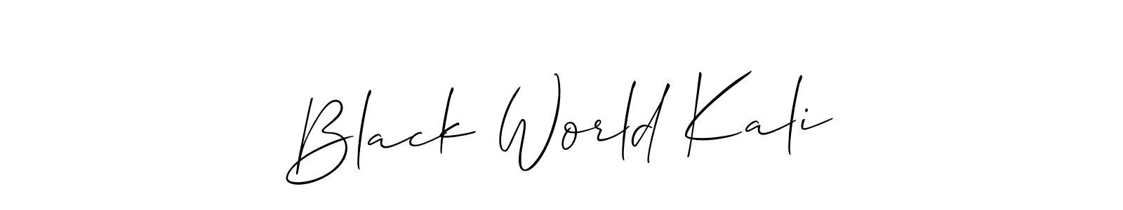 It looks lik you need a new signature style for name Black World Kali. Design unique handwritten (Allison_Script) signature with our free signature maker in just a few clicks. Black World Kali signature style 2 images and pictures png