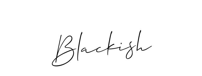 How to Draw Blackish signature style? Allison_Script is a latest design signature styles for name Blackish. Blackish signature style 2 images and pictures png
