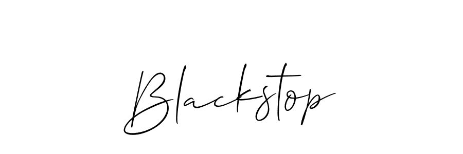 How to make Blackstop name signature. Use Allison_Script style for creating short signs online. This is the latest handwritten sign. Blackstop signature style 2 images and pictures png