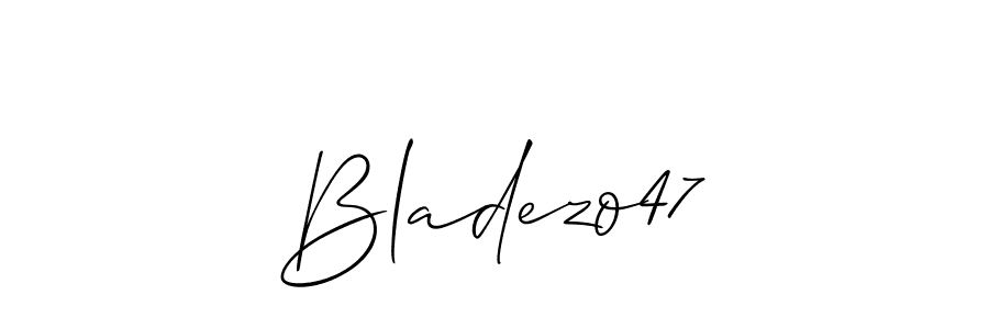 Make a beautiful signature design for name Bladezo47. With this signature (Allison_Script) style, you can create a handwritten signature for free. Bladezo47 signature style 2 images and pictures png