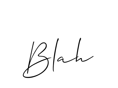 Use a signature maker to create a handwritten signature online. With this signature software, you can design (Allison_Script) your own signature for name Blah. Blah signature style 2 images and pictures png