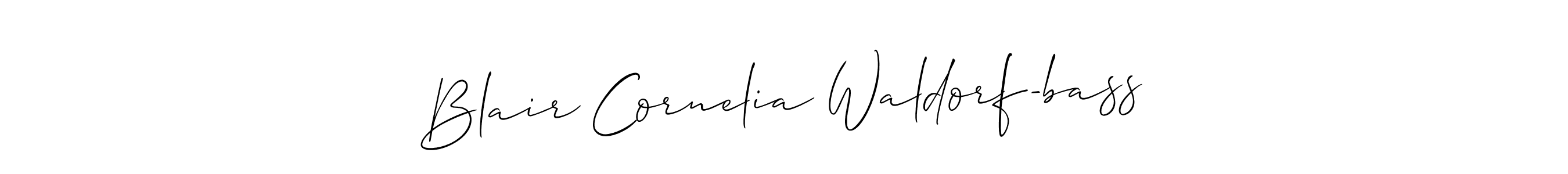 How to make Blair Cornelia Waldorf-bass signature? Allison_Script is a professional autograph style. Create handwritten signature for Blair Cornelia Waldorf-bass name. Blair Cornelia Waldorf-bass signature style 2 images and pictures png