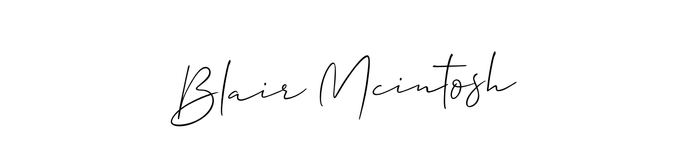 Make a short Blair Mcintosh signature style. Manage your documents anywhere anytime using Allison_Script. Create and add eSignatures, submit forms, share and send files easily. Blair Mcintosh signature style 2 images and pictures png