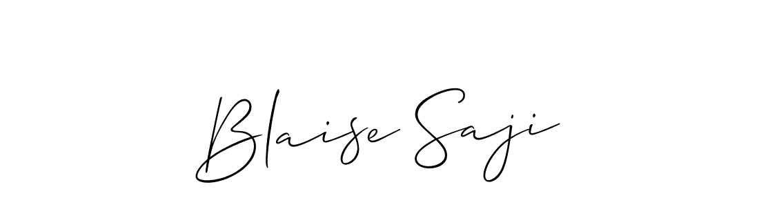 Also we have Blaise Saji name is the best signature style. Create professional handwritten signature collection using Allison_Script autograph style. Blaise Saji signature style 2 images and pictures png