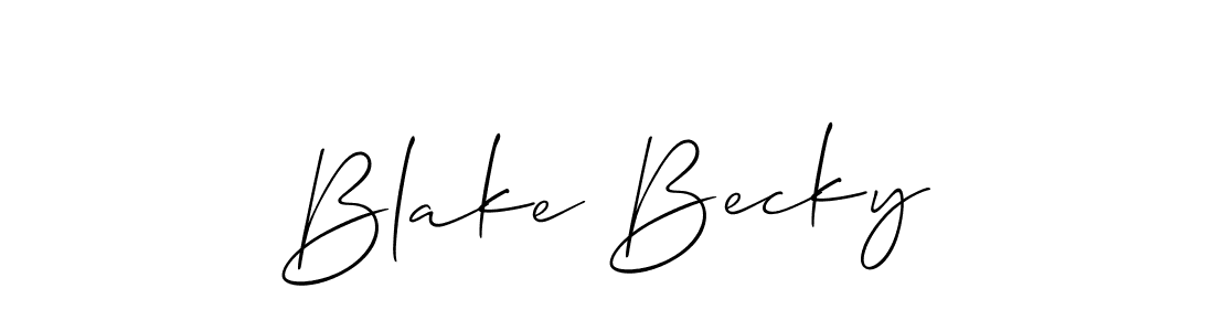 Make a beautiful signature design for name Blake Becky. Use this online signature maker to create a handwritten signature for free. Blake Becky signature style 2 images and pictures png