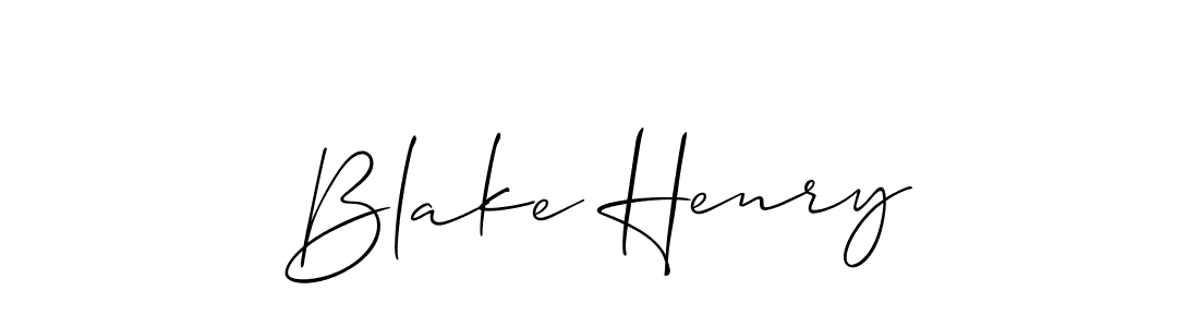 You should practise on your own different ways (Allison_Script) to write your name (Blake Henry) in signature. don't let someone else do it for you. Blake Henry signature style 2 images and pictures png