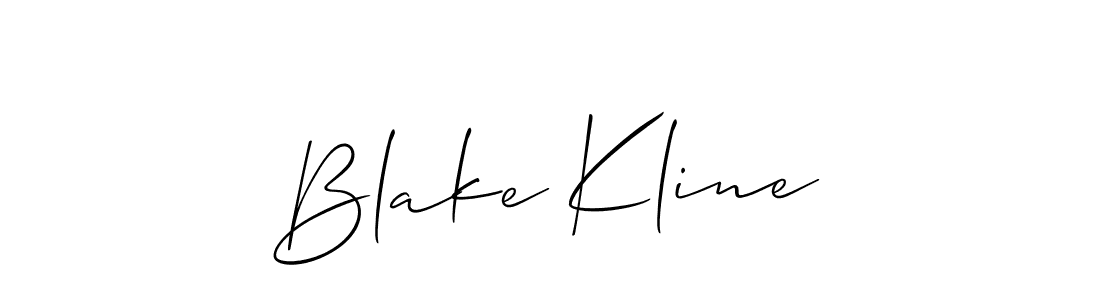 Allison_Script is a professional signature style that is perfect for those who want to add a touch of class to their signature. It is also a great choice for those who want to make their signature more unique. Get Blake Kline name to fancy signature for free. Blake Kline signature style 2 images and pictures png