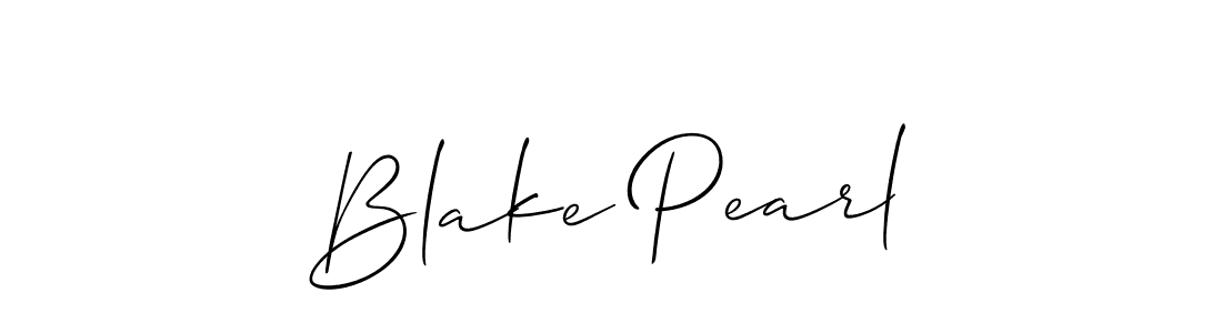 Blake Pearl stylish signature style. Best Handwritten Sign (Allison_Script) for my name. Handwritten Signature Collection Ideas for my name Blake Pearl. Blake Pearl signature style 2 images and pictures png