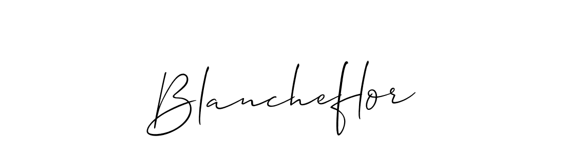 Also we have Blancheflor name is the best signature style. Create professional handwritten signature collection using Allison_Script autograph style. Blancheflor signature style 2 images and pictures png