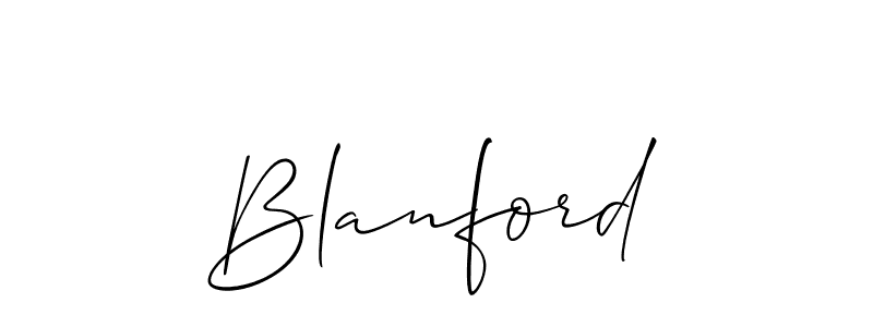 Create a beautiful signature design for name Blanford. With this signature (Allison_Script) fonts, you can make a handwritten signature for free. Blanford signature style 2 images and pictures png