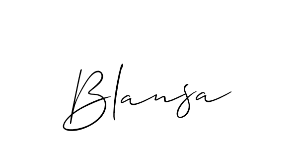 You can use this online signature creator to create a handwritten signature for the name Blansa. This is the best online autograph maker. Blansa signature style 2 images and pictures png