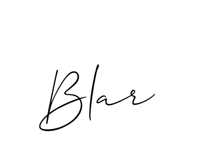 You should practise on your own different ways (Allison_Script) to write your name (Blar) in signature. don't let someone else do it for you. Blar signature style 2 images and pictures png