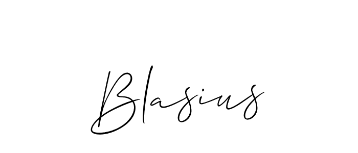 How to make Blasius signature? Allison_Script is a professional autograph style. Create handwritten signature for Blasius name. Blasius signature style 2 images and pictures png