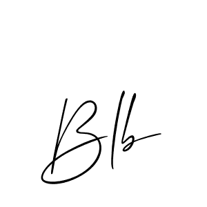 if you are searching for the best signature style for your name Blb. so please give up your signature search. here we have designed multiple signature styles  using Allison_Script. Blb signature style 2 images and pictures png