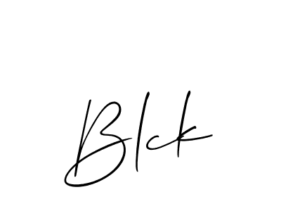 if you are searching for the best signature style for your name Blck. so please give up your signature search. here we have designed multiple signature styles  using Allison_Script. Blck signature style 2 images and pictures png