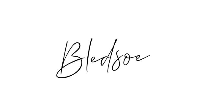 Best and Professional Signature Style for Bledsoe. Allison_Script Best Signature Style Collection. Bledsoe signature style 2 images and pictures png