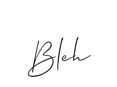 Once you've used our free online signature maker to create your best signature Allison_Script style, it's time to enjoy all of the benefits that Bleh name signing documents. Bleh signature style 2 images and pictures png