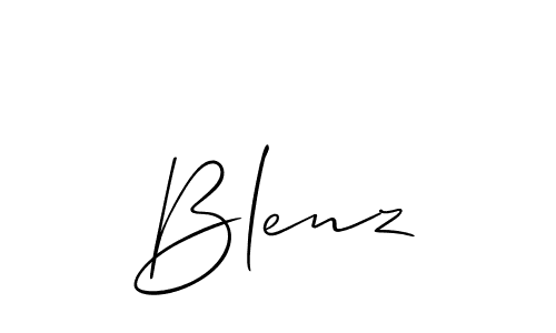 Best and Professional Signature Style for Blenz. Allison_Script Best Signature Style Collection. Blenz signature style 2 images and pictures png