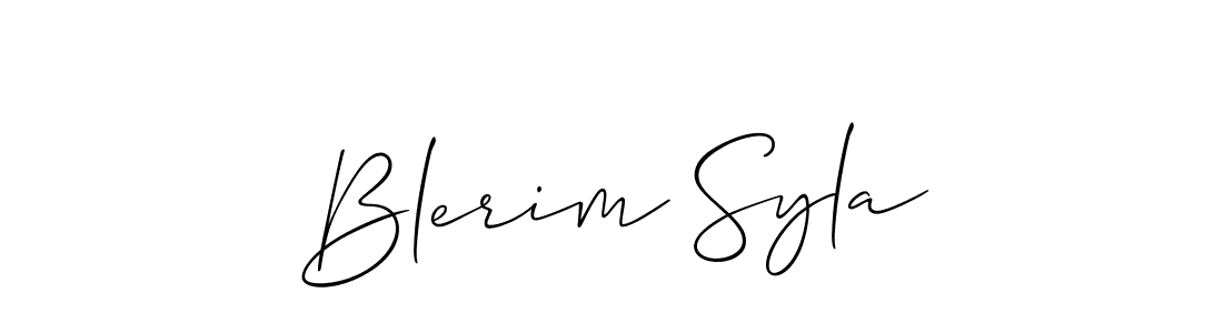 You can use this online signature creator to create a handwritten signature for the name Blerim Syla. This is the best online autograph maker. Blerim Syla signature style 2 images and pictures png
