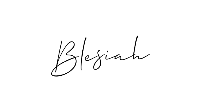 Create a beautiful signature design for name Blesiah. With this signature (Allison_Script) fonts, you can make a handwritten signature for free. Blesiah signature style 2 images and pictures png