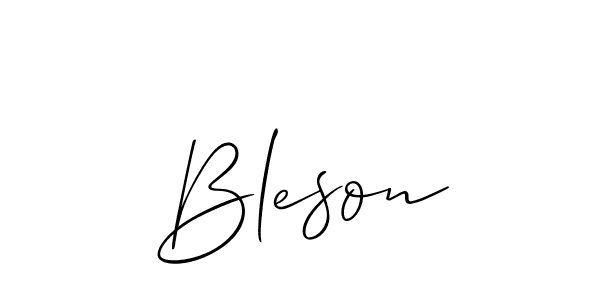 Also we have Bleson name is the best signature style. Create professional handwritten signature collection using Allison_Script autograph style. Bleson signature style 2 images and pictures png