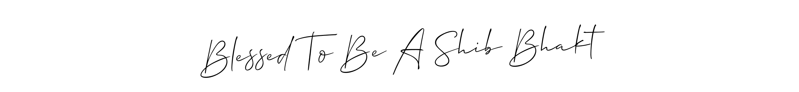 Also we have Blessed To Be A Shib Bhakt name is the best signature style. Create professional handwritten signature collection using Allison_Script autograph style. Blessed To Be A Shib Bhakt signature style 2 images and pictures png