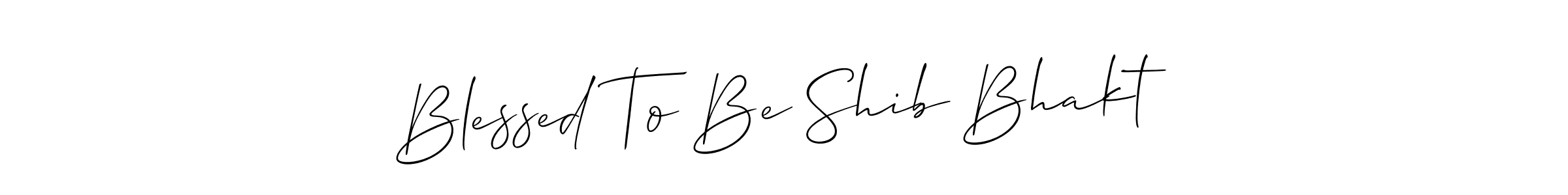 Also we have Blessed To Be Shib Bhakt name is the best signature style. Create professional handwritten signature collection using Allison_Script autograph style. Blessed To Be Shib Bhakt signature style 2 images and pictures png