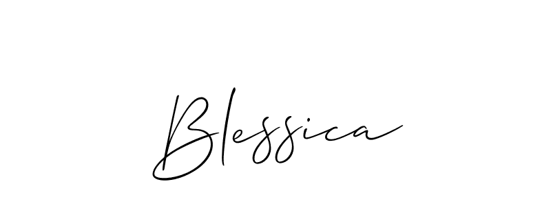 How to Draw Blessica signature style? Allison_Script is a latest design signature styles for name Blessica. Blessica signature style 2 images and pictures png