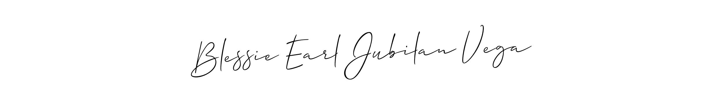 You can use this online signature creator to create a handwritten signature for the name Blessie Earl Jubilan Vega. This is the best online autograph maker. Blessie Earl Jubilan Vega signature style 2 images and pictures png