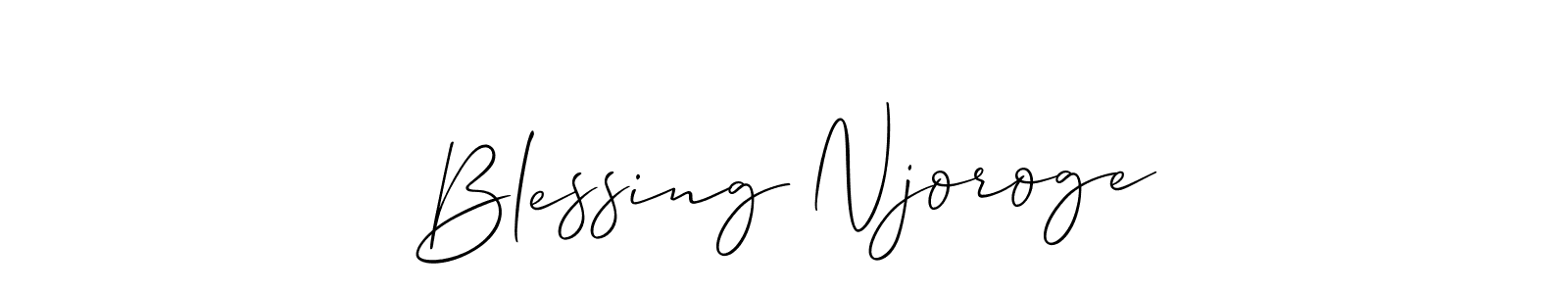 Best and Professional Signature Style for Blessing Njoroge. Allison_Script Best Signature Style Collection. Blessing Njoroge signature style 2 images and pictures png
