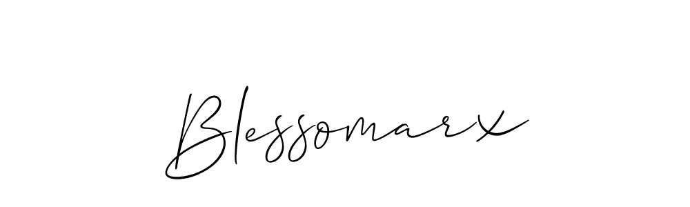 Create a beautiful signature design for name Blessomarx. With this signature (Allison_Script) fonts, you can make a handwritten signature for free. Blessomarx signature style 2 images and pictures png