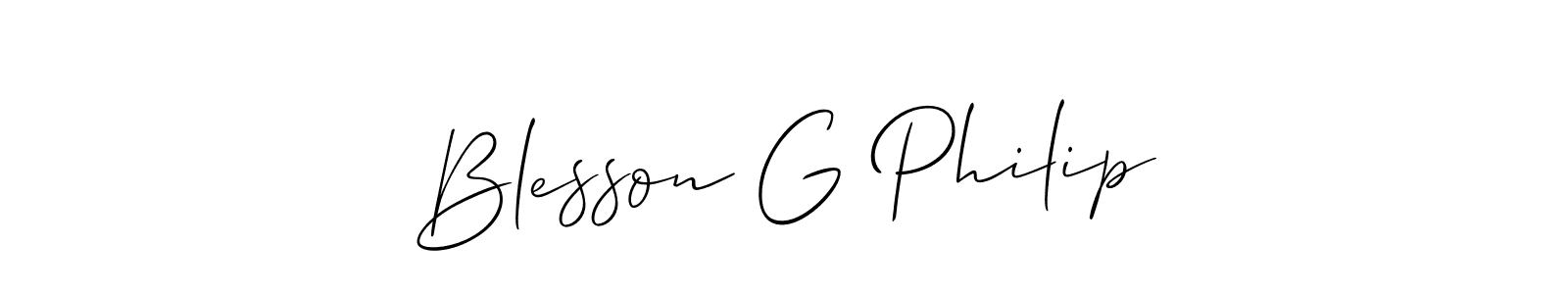 Check out images of Autograph of Blesson G Philip name. Actor Blesson G Philip Signature Style. Allison_Script is a professional sign style online. Blesson G Philip signature style 2 images and pictures png