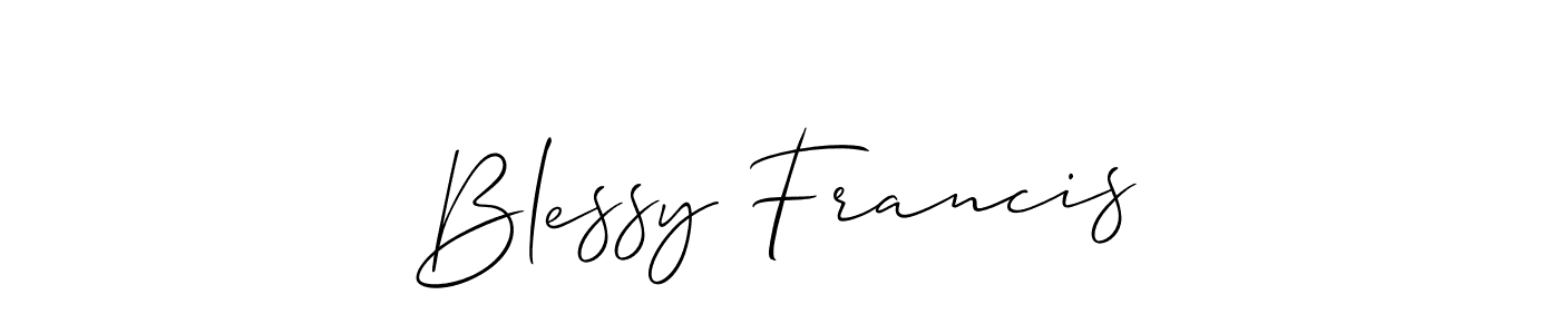 Best and Professional Signature Style for Blessy Francis. Allison_Script Best Signature Style Collection. Blessy Francis signature style 2 images and pictures png